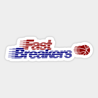 Defunct Tulsa Fast Breakers CBA Basketball Sticker